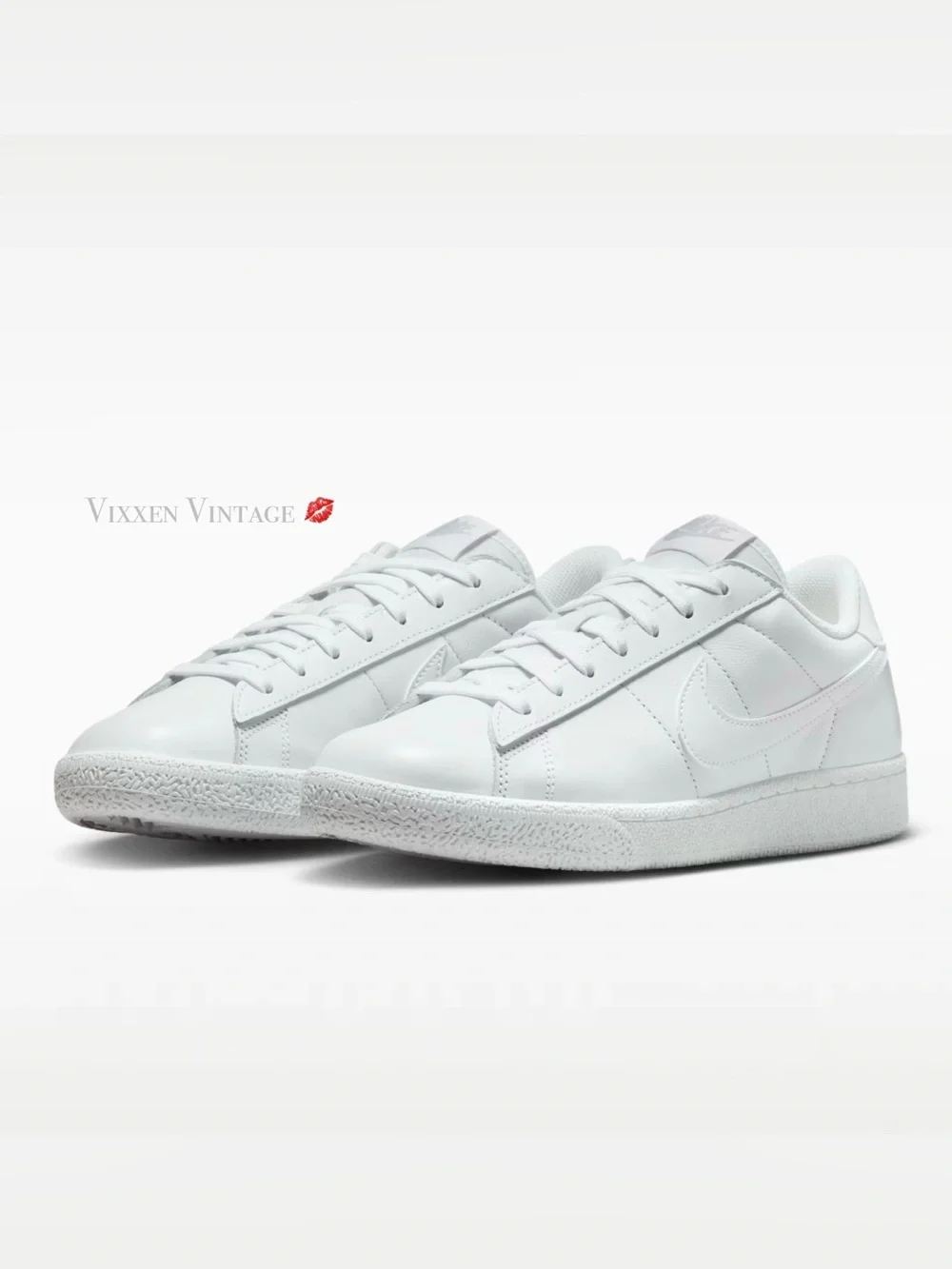 NIKE '312498-129 WOMEN'S TENNIS CLASSIC SHOE' IN WHITE/WHITE